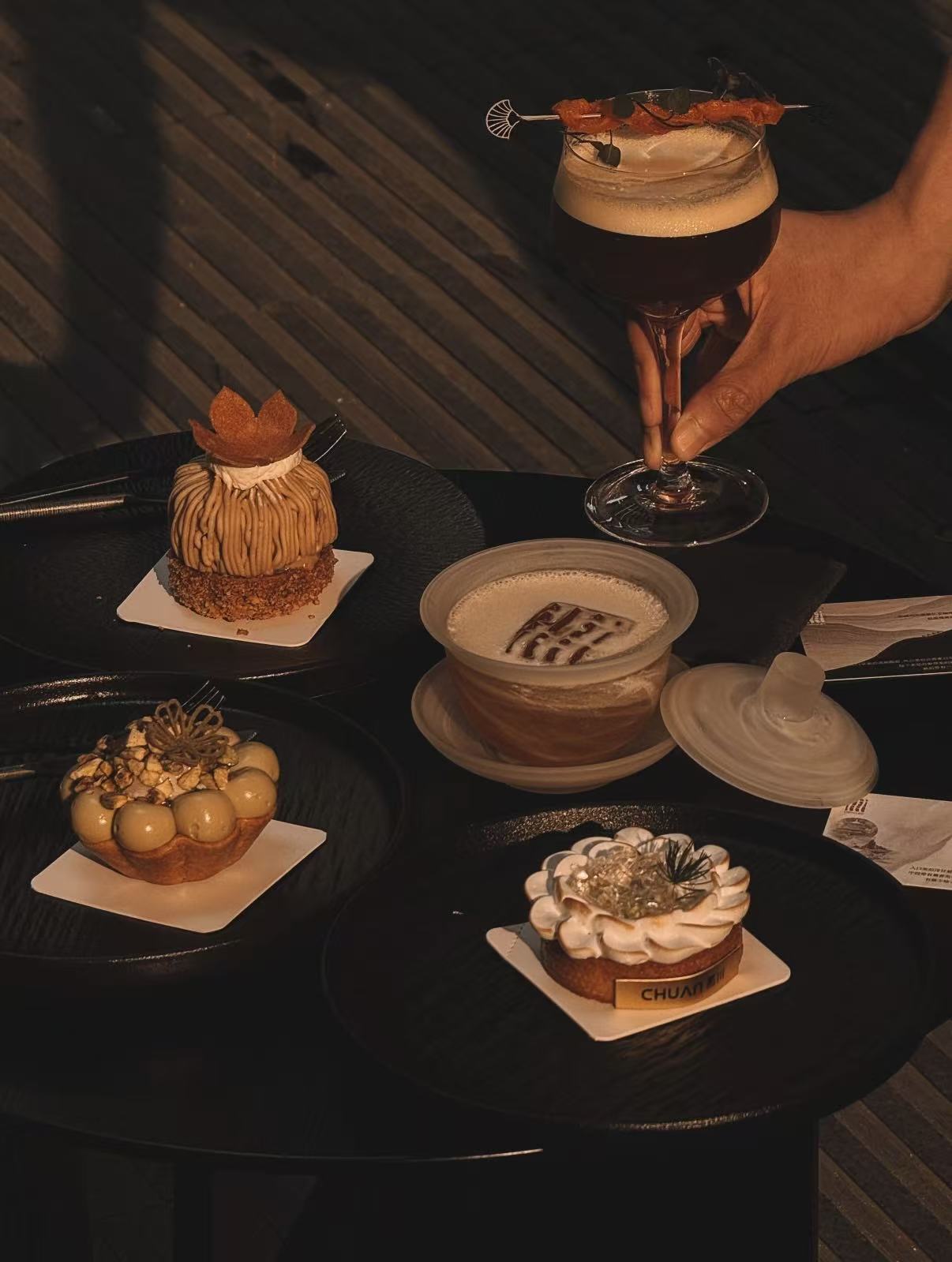 Handcrafted desserts and drinks